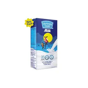 Mother Dairy Uht Milk Carton, 1 Liter