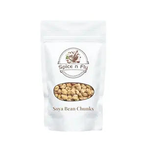 Spice n Fly Chunks Mini & Tasty Soya Bean Chunks With Natural High Protein Source Of Dietary High Fiber Fresh Soya Wadi | 500 g