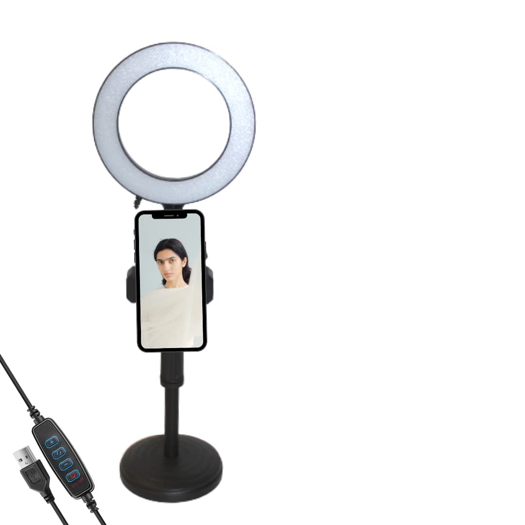 FKU 18 Inch BD-460 Ring Light 94 Watt Super Bright 3 Phone Holders with Wireless Remote Selfie Light, Bluetooth Shutter for YouTube,Reels,Live Streaming,Make-up (18 INCH BD460 Ring Light)