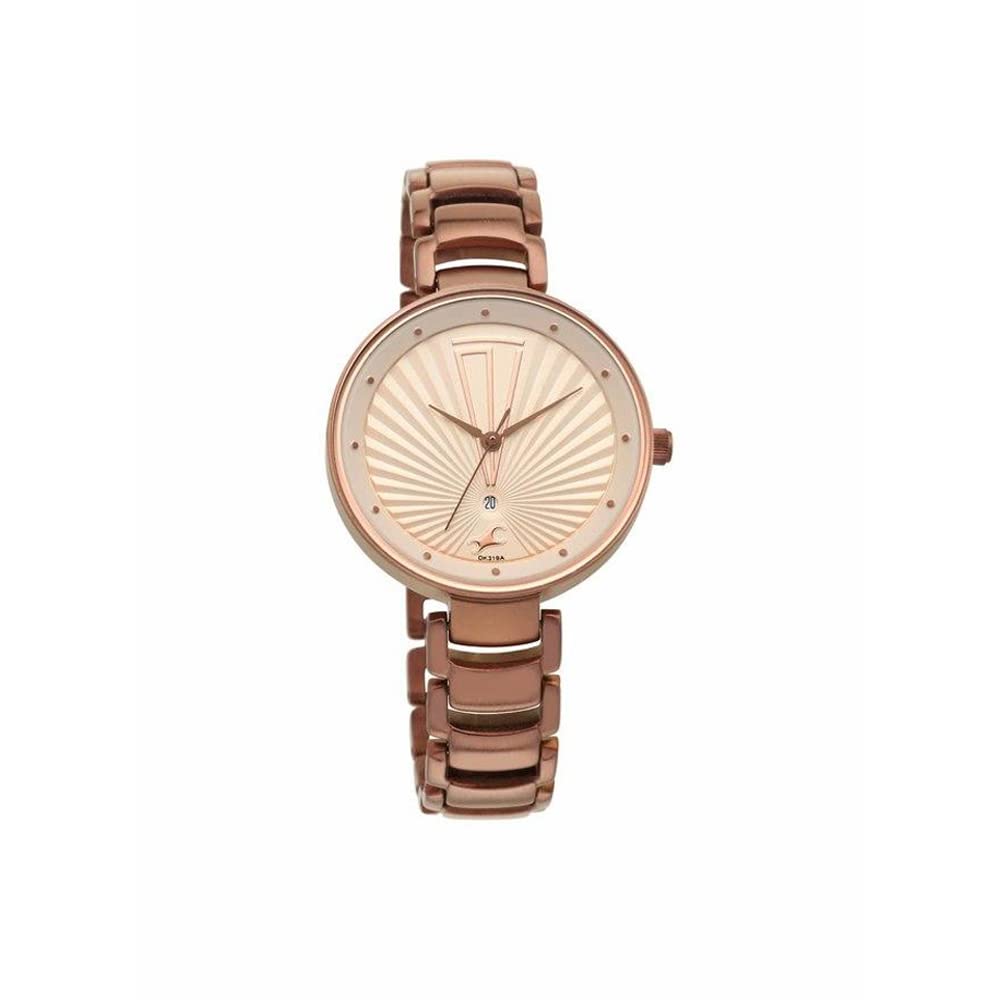 Fastrack Ruffles Analog Beige Dial Women's Watch-6216QM01/NP6216QM01
