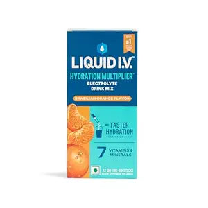 Liquid I.V.™ Hydration Multiplier™ - Brazilian Orange| Electrolyte Powder Drink Mix 16g | Pack of 12