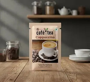 Café N Tea Instant Cappuccino Coffee Premix Sachets | 16g Each | Pack of 10 | Creamy & Frothy Coffee Mix | Quick & Easy Brew | Rich Aroma