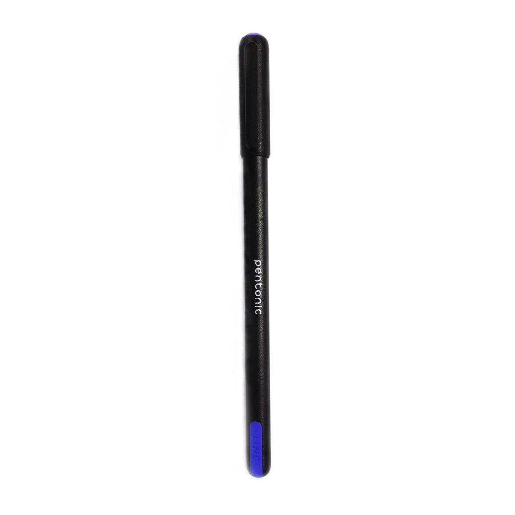 Pentonic 0.7mm Ball Point Pen Blister Pack | Black Body | Black & Blue Ink | Set of 10 Pens