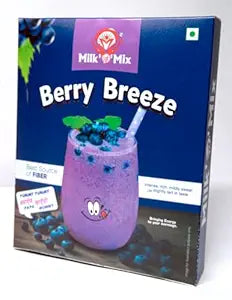 Milk 'O' Mix Berry Breeze Flavored Milk Shake Powder | Instant Rich Midly Sweet Slightly tart in taste -200 Gram (Pack of 1)