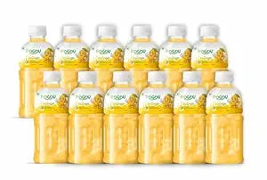 POGOU Mango Juice with 25% Nata De Coco | Healthy Beverage for Kids & Adults | Natural Taste, No Added Sugar | Imported Drink from Thailand | Pack of 12, 330ML Each