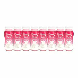Chitale Dairy Rose Flavoured Milk | Floral & Refreshing Drink | 200ml Each – Pack of 10 | Fragrant & Creamy | Ready-to-Drink | Vegetarian