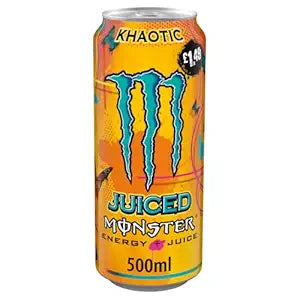 Monster® Khaotic Energy + Juice Carbonated Energy Drink, 16.91 fl oz ℮ 500 ml