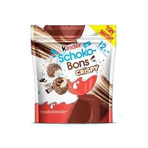 Dave's American Food Kinder Joy Schokobons Crispy 12Pcs, Milk And Cocoa Flavor,67.2Gm