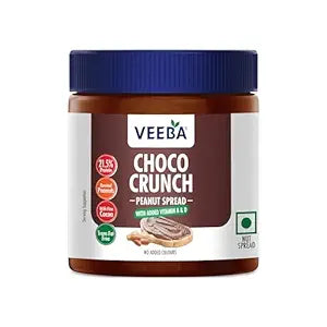 Veeba Choco Crunch Peanut Spread with added Vitamin A&D (340g)