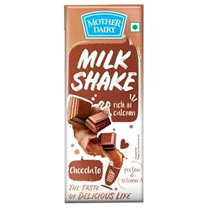 Mother Dairy Chocolate, Milk Shake, 180Ml Pack.