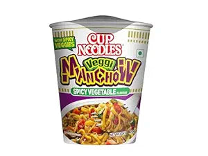 Cup Noodles Nissin Vegetable Manchow | Zesty Manchow Magic for Instant Satisfaction | Flavor-Packed On-the-Go Meal #VibeItUp , 70 Gm,Vegetarian