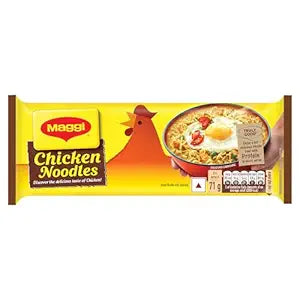 MAGGI 2-Minute Chicken Instant Noodles with Great Taste & Aroma, Protein in Every Serve, Ready to Cook Noodles, 284g Packet