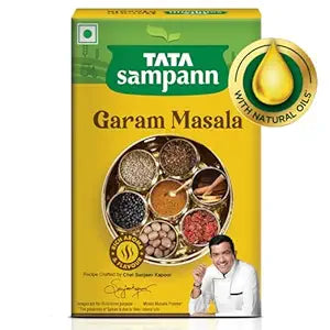 Tata Sampann Garam Masala Powder with Natural Oils, 100g, Crafted by Chef Sanjeev Kapoor, With Chef’s Exclusive Tip, Rich Aroma & Flavour