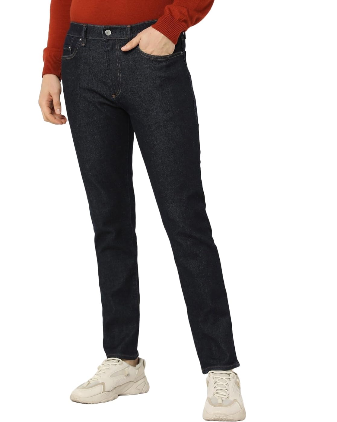 London Hills Men's Regular Fit Mid Rise Denim Jeans