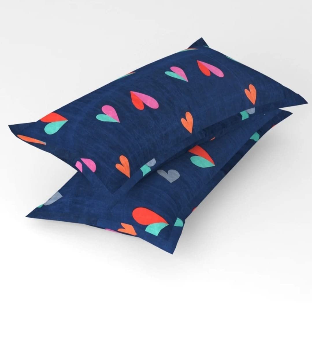 Wakefit Pillow Cover | Premium Cotton 144 TC Pillow Print Covers Standard - 18 x 27 inches (Parisa - Set of 2)