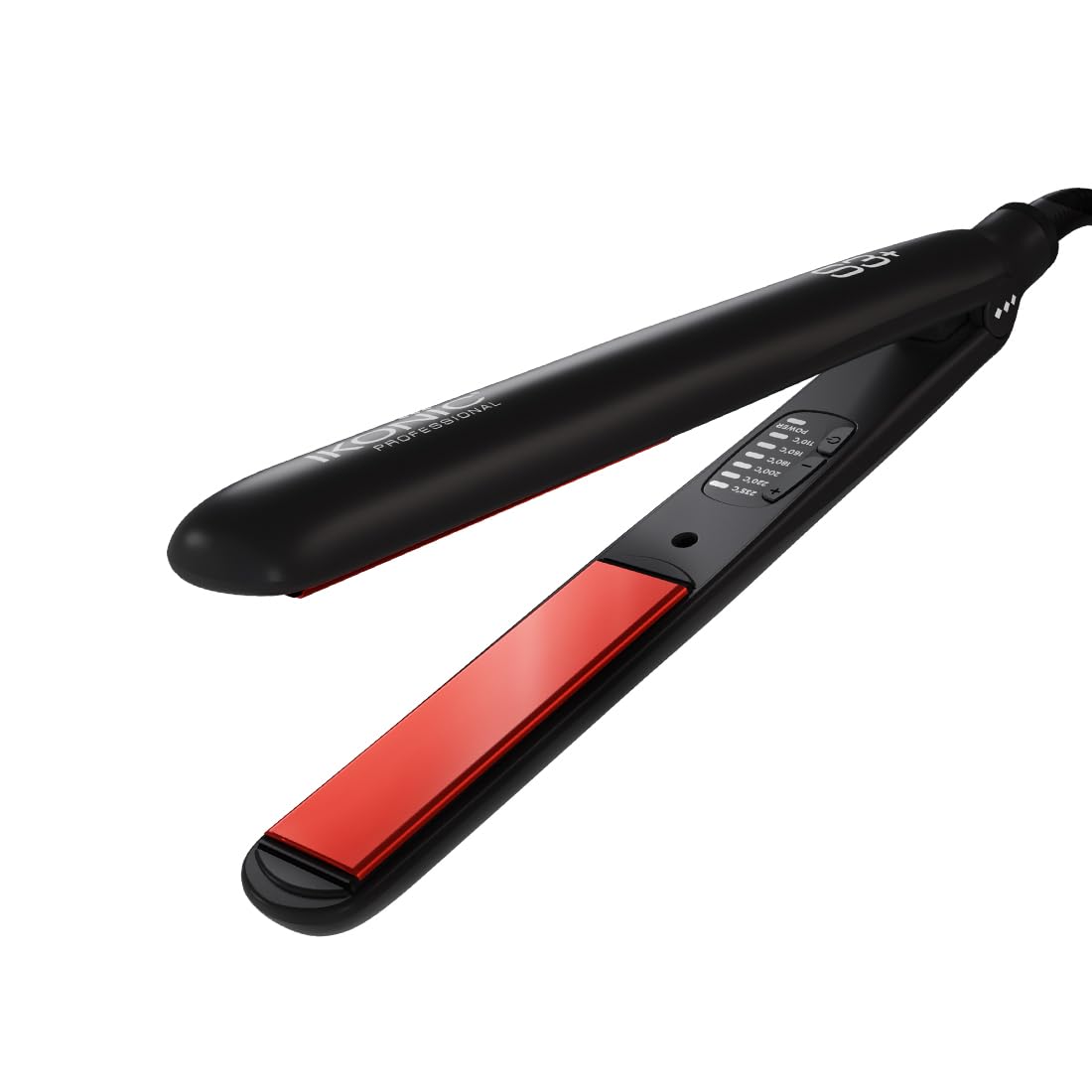 Ikonic Pro Straight Hair Straightener, Black| Floating Ceramic Plates| Nano Titanium Technology| Overheat protection