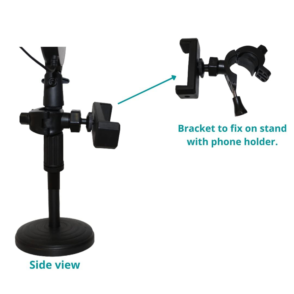 FKU 18 Inch BD-460 Ring Light 94 Watt Super Bright 3 Phone Holders with Wireless Remote Selfie Light, Bluetooth Shutter for YouTube,Reels,Live Streaming,Make-up (18 INCH BD460 Ring Light)