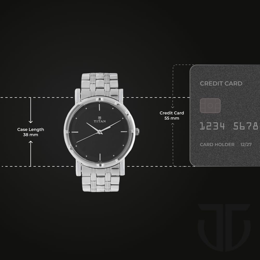 Titan Karishma Analog Black Dial Men's Watch NM1639SM02/NN1639SM02