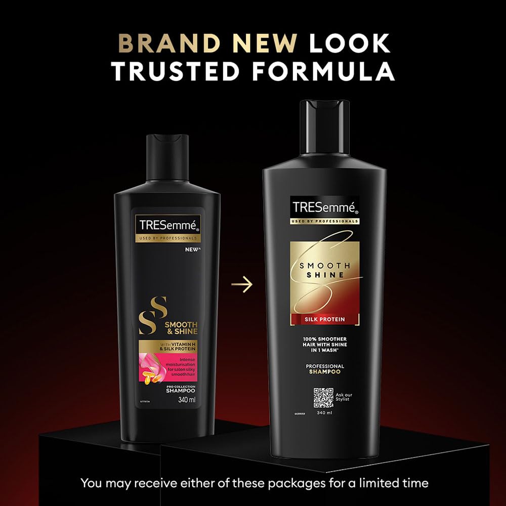 TRESemme Smooth Shine Shampoo 1000ml With Vitamin H and Silk Protein | Salon-Smooth Silky Hair| Shiny and Smooth Hair | Intense Hydration