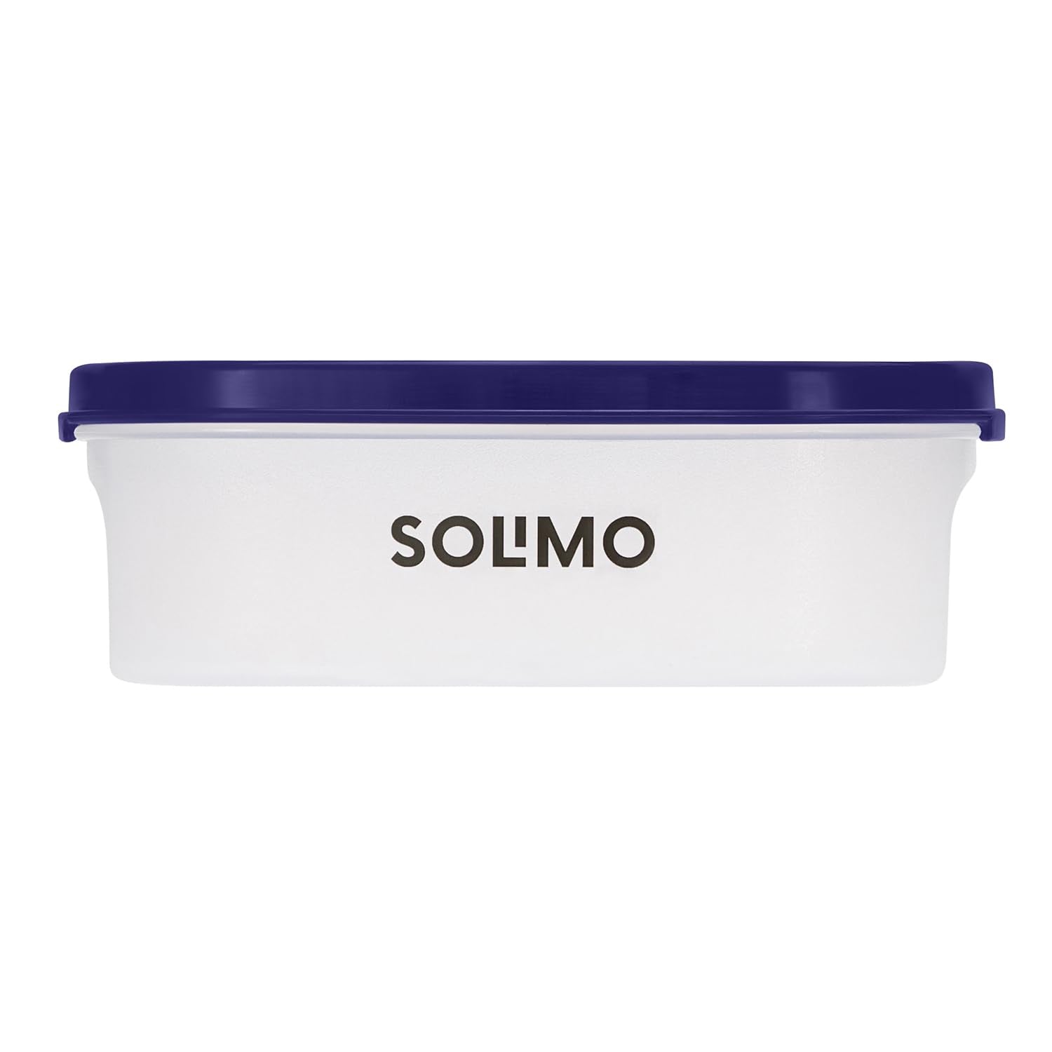 Amazon Brand - Solimo Modular Plastic Storage Containers with Lid | Airtight | BPA-Free | Set of 4 | 600 ML (Transparent)