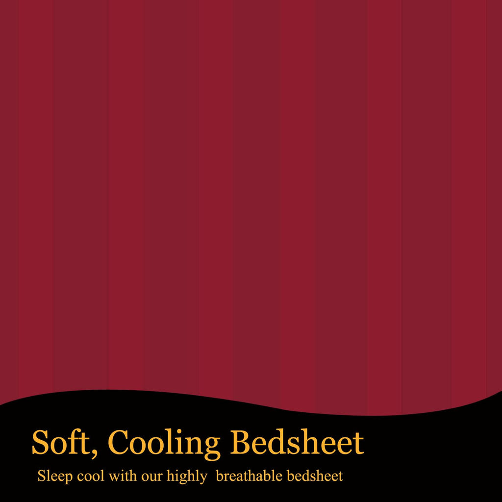 Urban Space Printed Bedsheet for Double Bed with 2 Pillow Covers, Glaced Cotton Microfiber Queen Size Bedsheet, Soft-Breathable Wrinkel Free Bedsheet (90 x 100 Inches - Camellia)