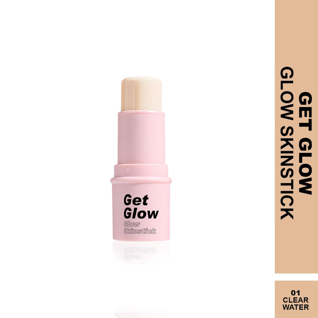 Maliao Get Glow Skinstick - Radiant Glow Highlighter for Luminous Skin (1, CLEAN WATER, Medium)