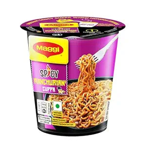 MAGGI Spicy Manchurian Instant Cuppa Noodles - Delicious Slurpy Saucy Taste, 70.5g