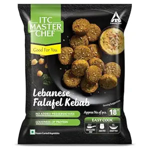 ITC Master Chef Lebanese Falafel Kebab, Veg Frozen Snack, Ready to Cook, 230g