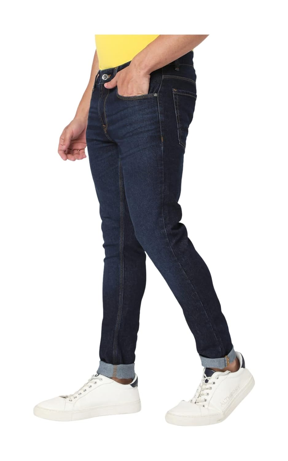 Spykar Men's Solid Regular Fit Jeans