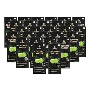 Auric Tender Coconut Water Energy Drink - No Added Sugar | Not from Concentrate | Natural Energizer | Direct from Tamil Nadu | Safe Hygienic Packaging (Pack of 27))
