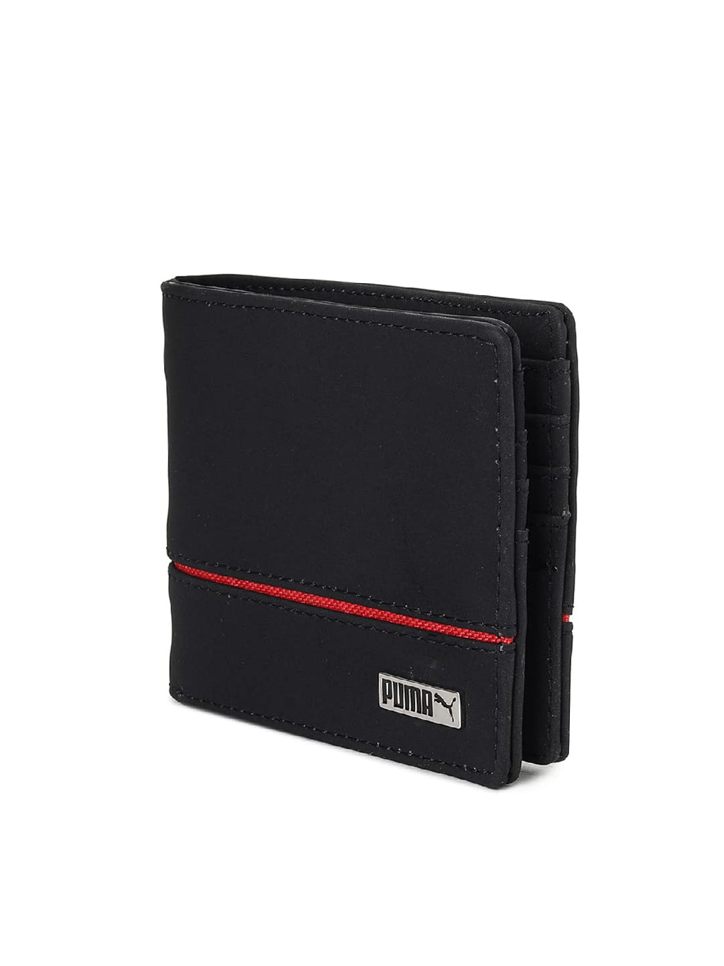URBAN FOREST Oliver Black Leather Wallet for Men, 6 Card Slot