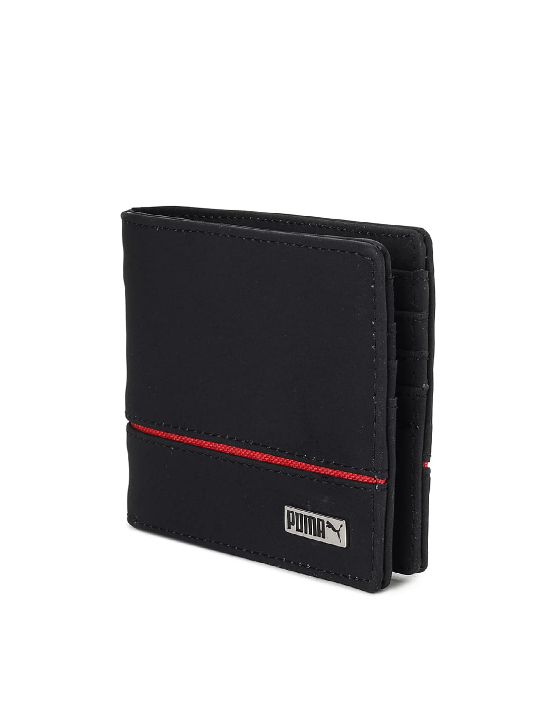 URBAN FOREST Oliver Black Leather Wallet for Men, 6 Card Slot