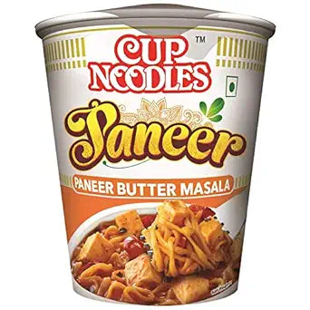 Nissin Cup Vegetarian Noodles Paneer Butter Masala ,70 Grams