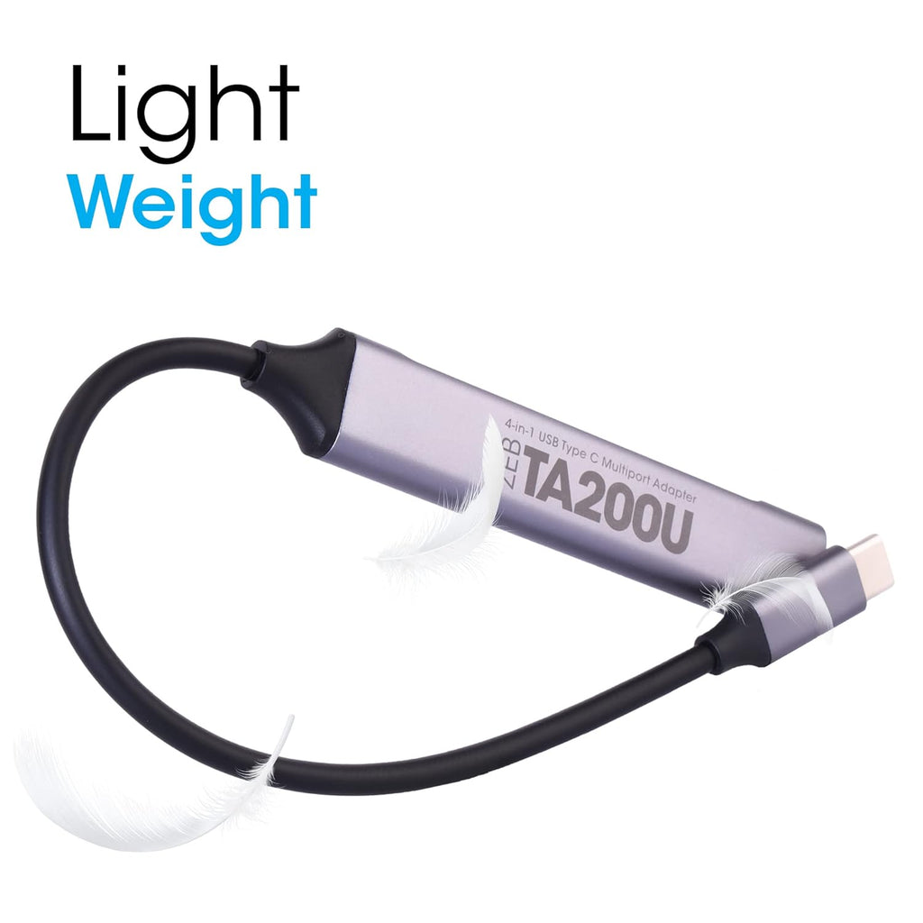 Zebronics 200HB USB 3.0 4 Port hub with Hi Speed Data Transfer, Aluminum + ABS Body, 15cm Cable, Sleek Design and Plug Play Usage