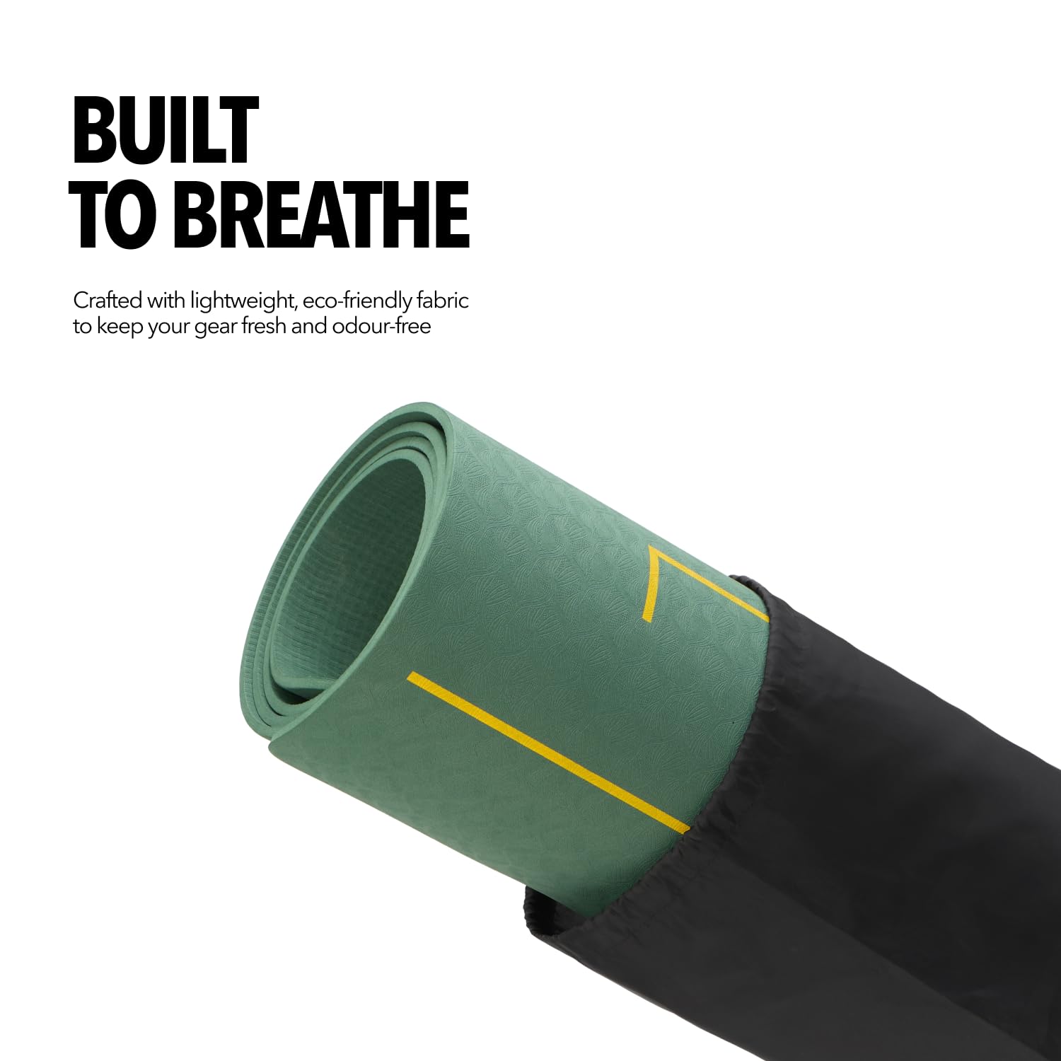 Boldfit Yoga Mat Cover Bag-Durable, Lightweight & Stylish with Zippered Closure and Adjustable Strap (Fits Mats Up to 10mm Thick)