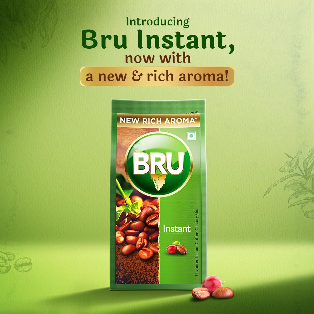 Bru Instant | Aromatic Coffee From South Indian Plantations | Premium Blend of Robusta & Arabica Beans For a Rich Coffee Experience | 200g