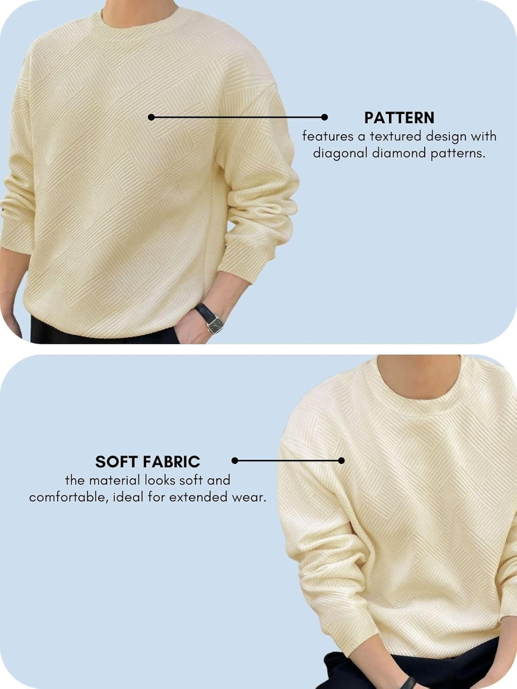 GRECIILOOKS Men's Polycotton Regular Fit Solid Plain Casual T Shirt Stylish Latest | Full Sleeve T Shirt (Available in Plus Size and Combo Pack of 2)