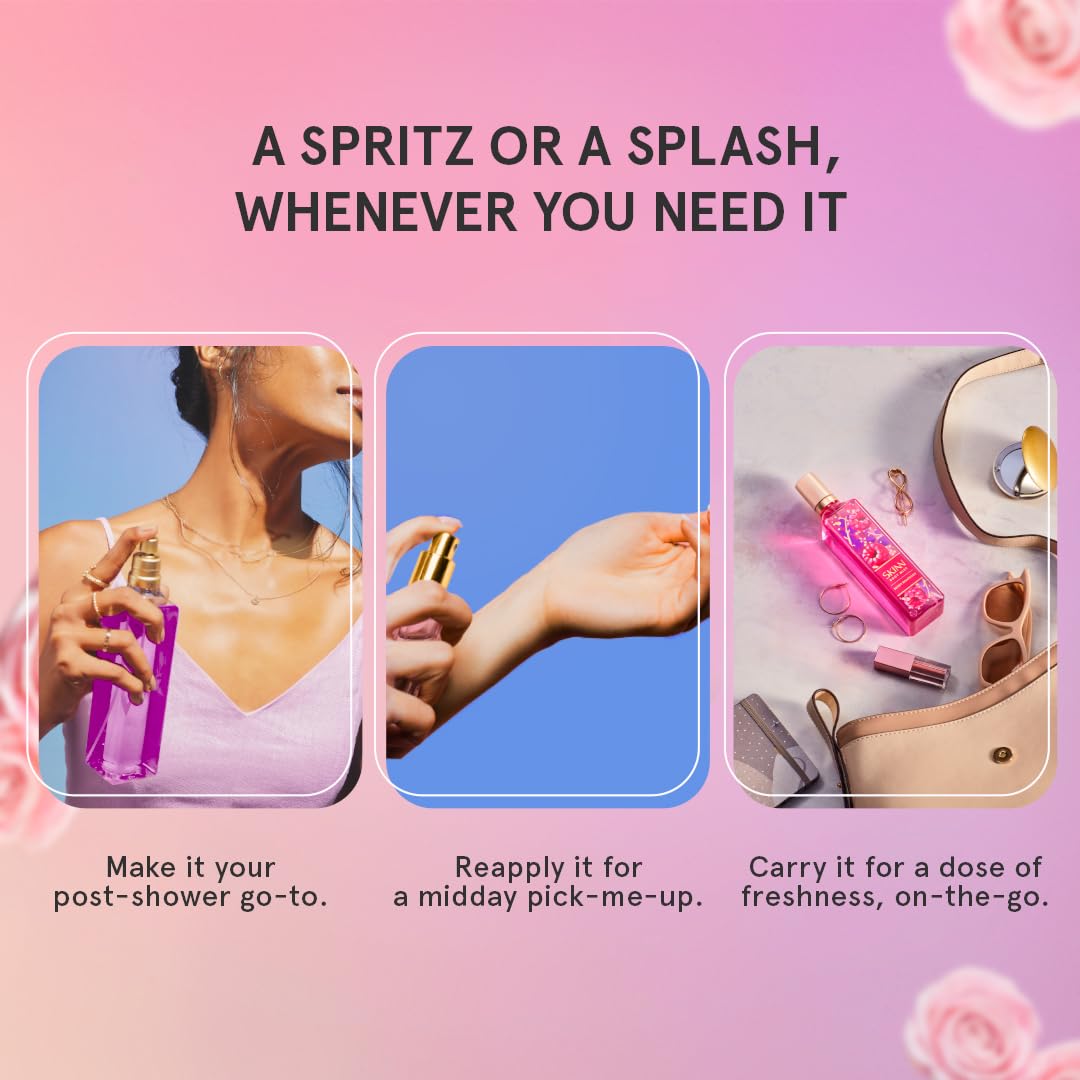 SKINN by Titan Caramel Charm Long-lasting Body Mist for Her/Women- 230 mL Body Mist for Women | Fragrance for Women | For Daily Use | Premium Fragrance | Women's Perfume | Gift for women