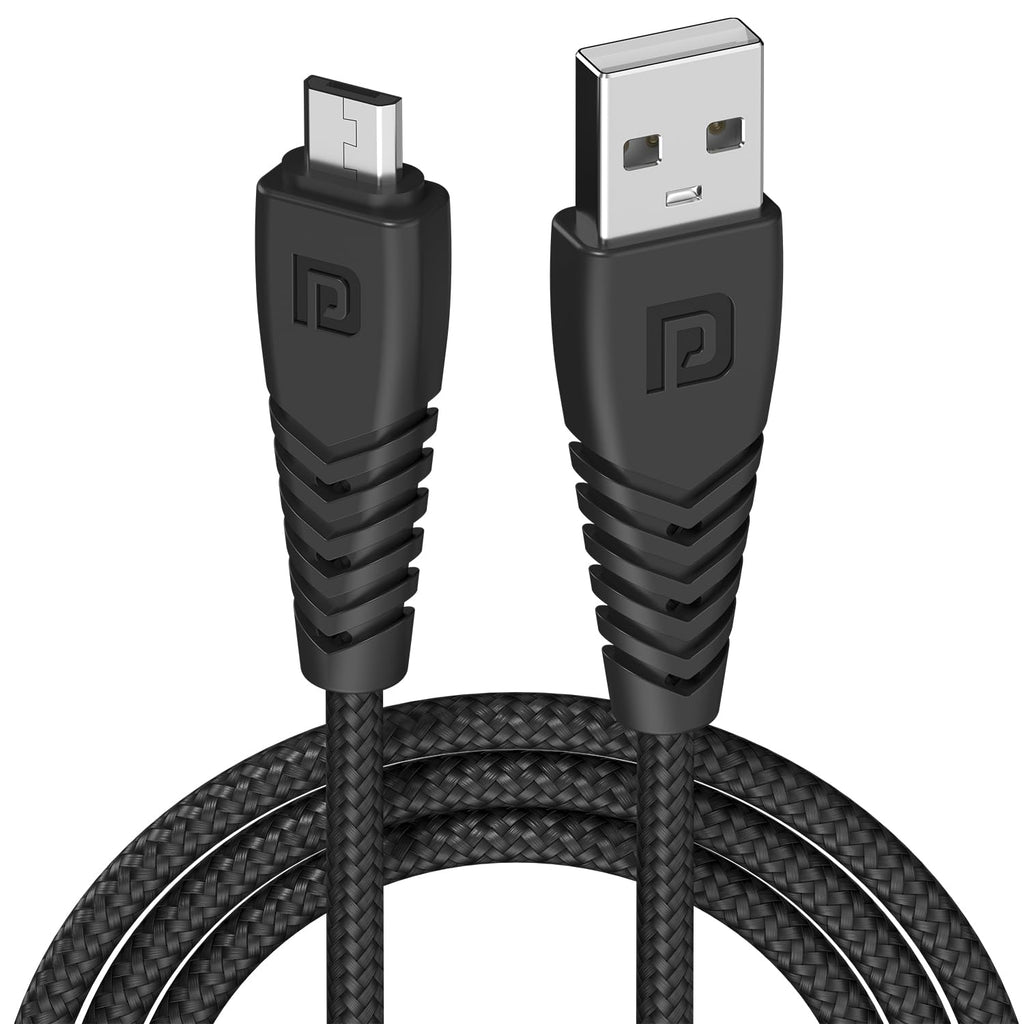 Ambrane Unbreakable 3 in 1 USB Fast Charging USB Cable with Type C, Lightning, Micro USB Port with 2.1 A, Compatible with iPhone, iPad, Samsung, OnePlus, Mi, Oppo, Vivo, Xiaomi, 1.25M (Trio-11, Black)