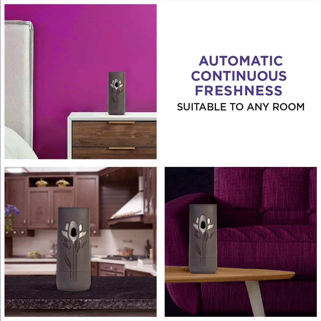 Airwick Freshmatic Automatic Air Freshener Kit [Machine + 1 Refill] - 250ml | Summer Delights with White flowers,melon, vanilla fragrances| 2600 Sprays Guaranteed | Lasts up to 70 days