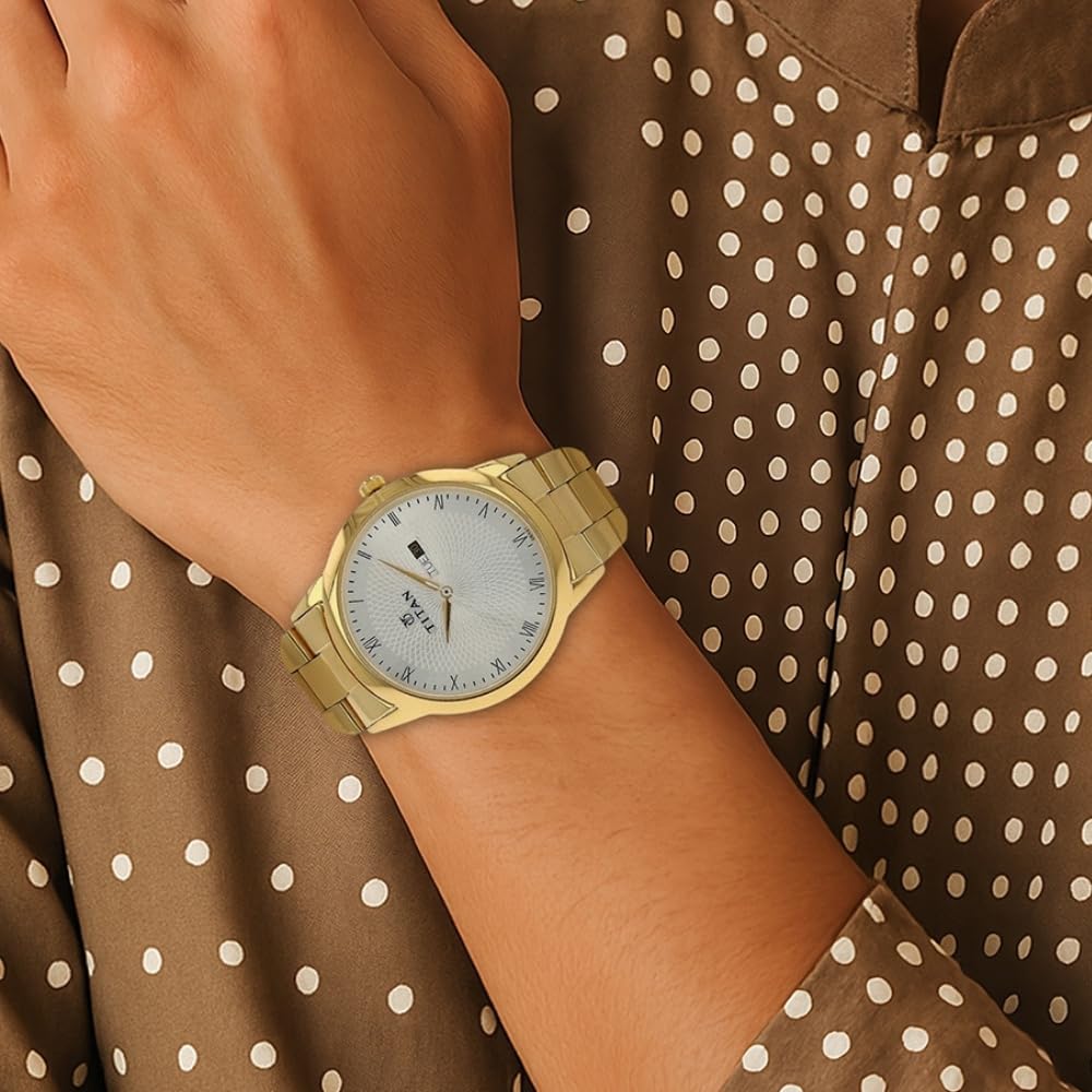 Titan Analog Silver Dial Men's Watch NM1584YM02/NN1584YM02/NP1584YM02