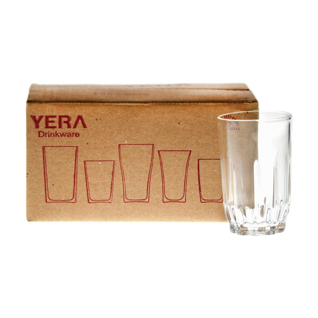 Yera Classic Glass Tumblers Transparent 265 ml Pack of 6 Pcs | Tumblers for Water, Cold Drinks, Juice | Dishwasher Safe | for Daily use & Gifting