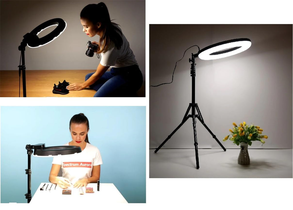 FKU 18 Inch BD-460 Ring Light 94 Watt Super Bright 3 Phone Holders with Wireless Remote Selfie Light, Bluetooth Shutter for YouTube,Reels,Live Streaming,Make-up (18 INCH BD460 Ring Light)