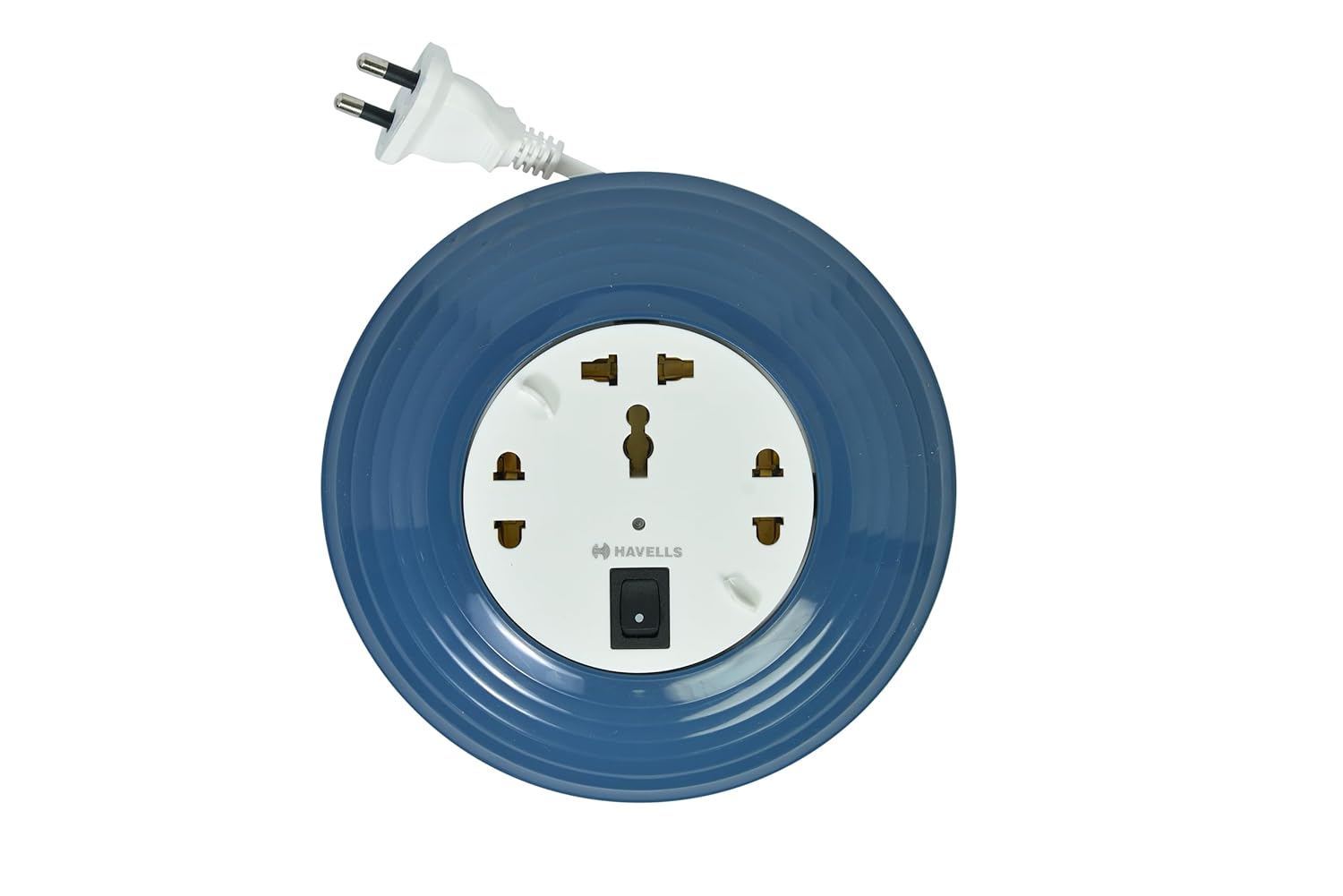 GM 3041 Trio 2-Pin Flex Box with 5M Copper Cord | Universal 3-Pin & 2-Pin Sockets | Master Switch, LED Indicator | Safety Sleeve, Cable Guard, Polycarbonate Body | Home & Office Use