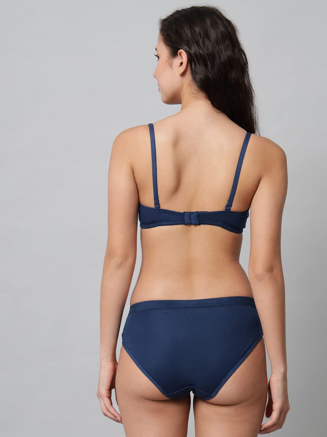 BRIELLE Women's Lingerie Set with Full Coverage Padded Women Cotton Bra Panty Set Sexy Bra Panty Set Pack of 3 Sets