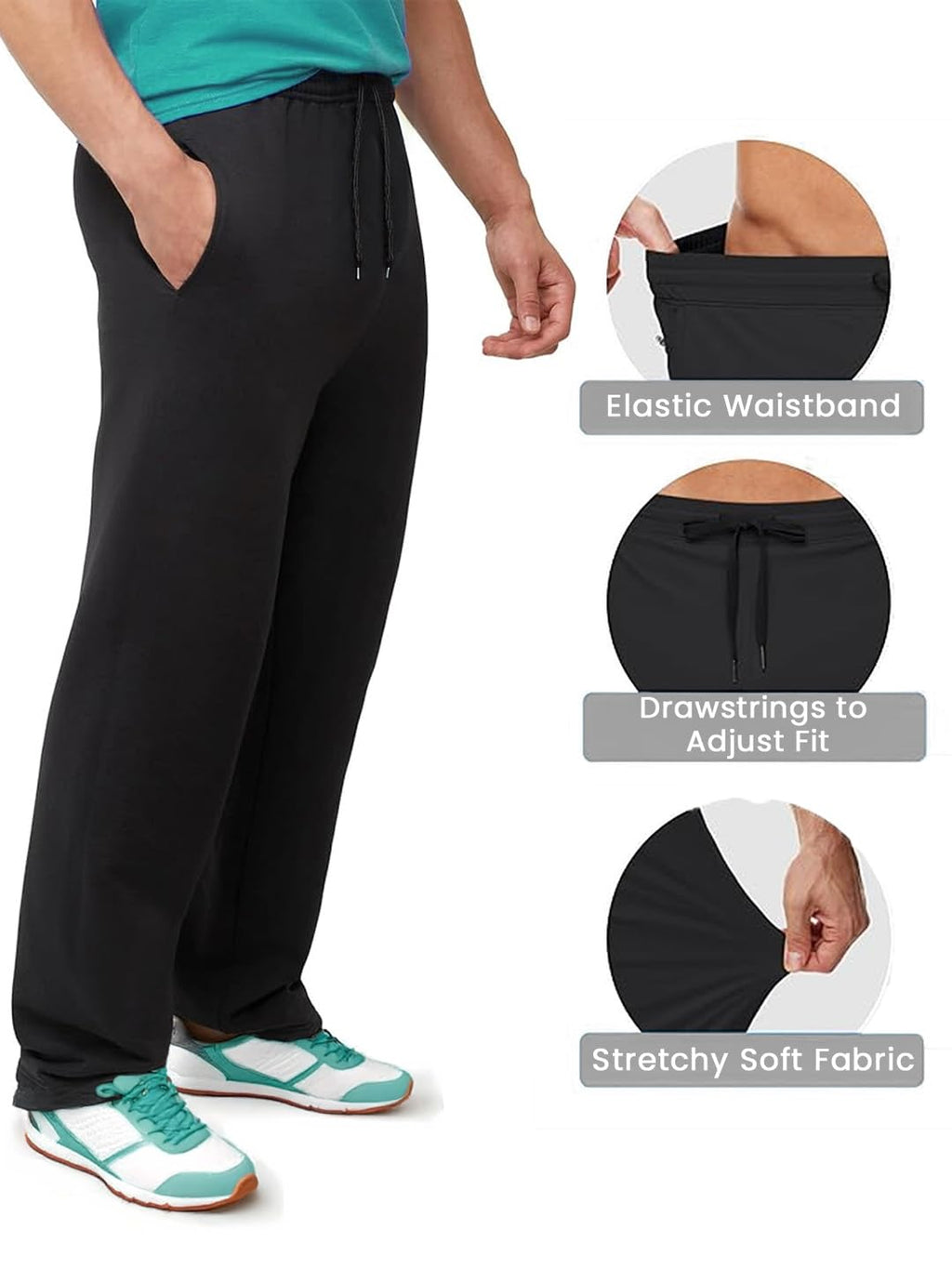 GRECIILOOKS Men's Loose Mid Rise Casual Trousers Pants | Regular | Sports Stylish Treck Pant | Sweatpants (Available in Plus Size and Combo Pack of 2)