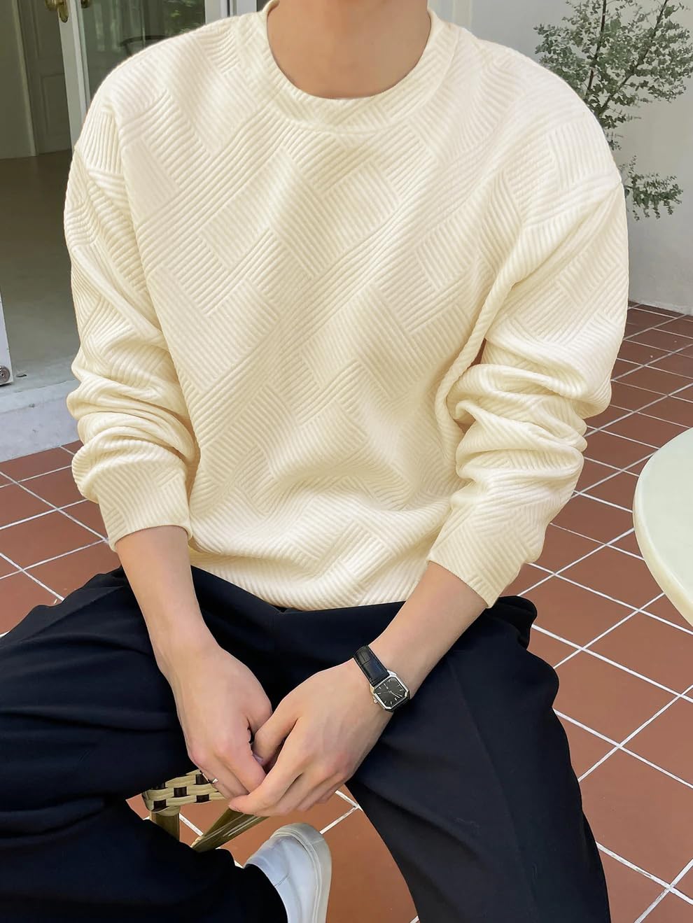 GRECIILOOKS Men's Polycotton Regular Fit Solid Plain Casual T Shirt Stylish Latest | Full Sleeve T Shirt (Available in Plus Size and Combo Pack of 2)