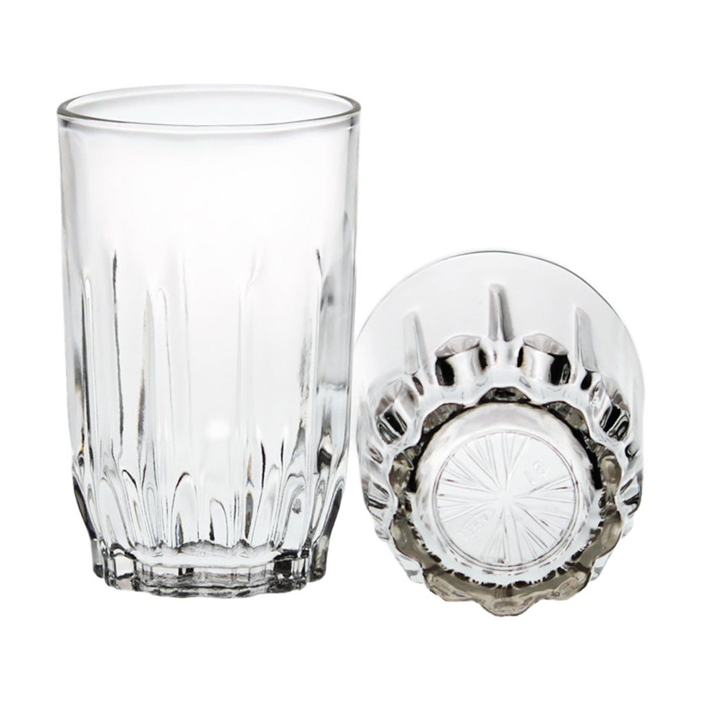 Yera Classic Glass Tumblers Transparent 265 ml Pack of 6 Pcs | Tumblers for Water, Cold Drinks, Juice | Dishwasher Safe | for Daily use & Gifting