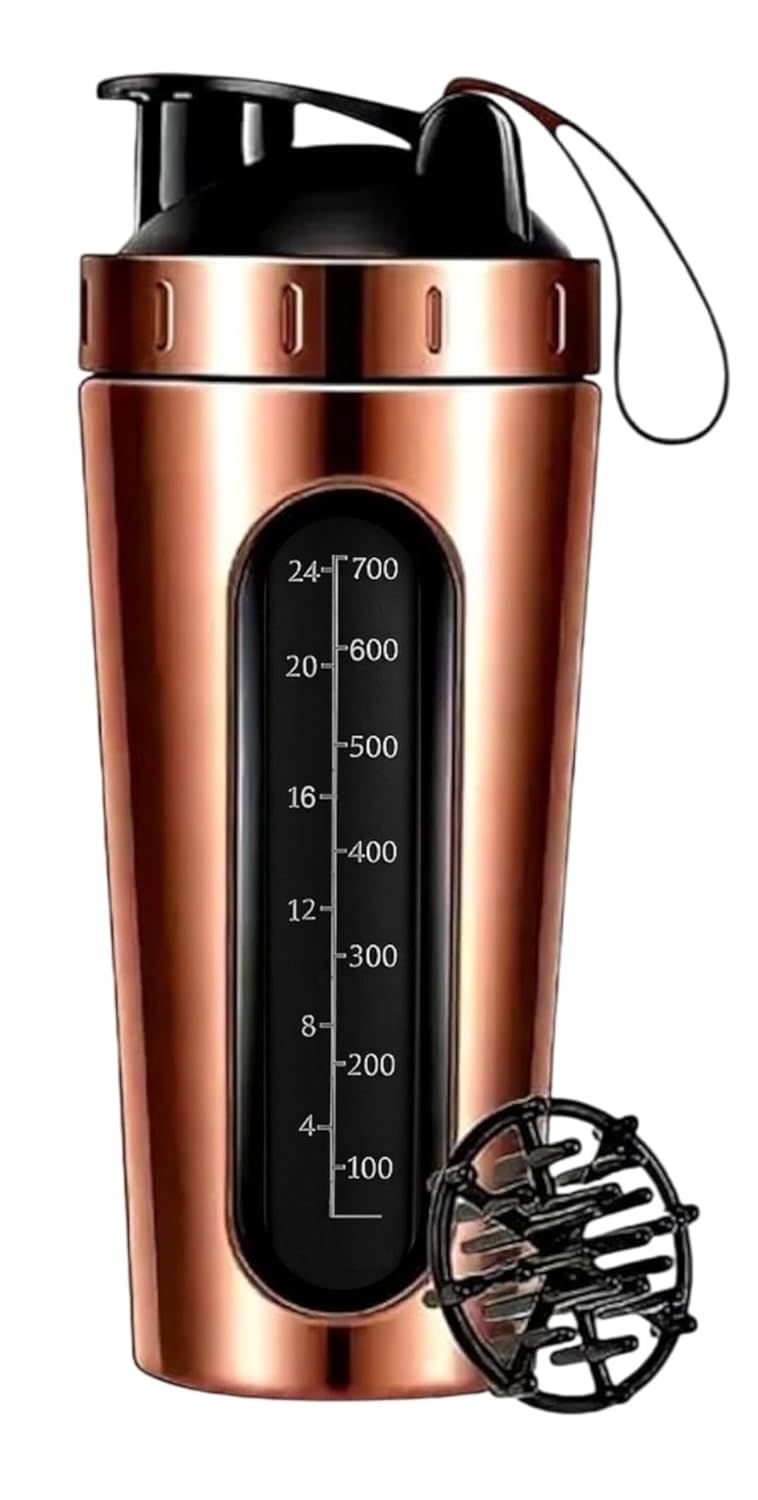 Boldfit Shaker for Gym, Protein Shaker Bottle with 2 Storage Compartment Eco-Friendly Reusable Pre Workout and Supplements Gym Blender High Density Polyethylene