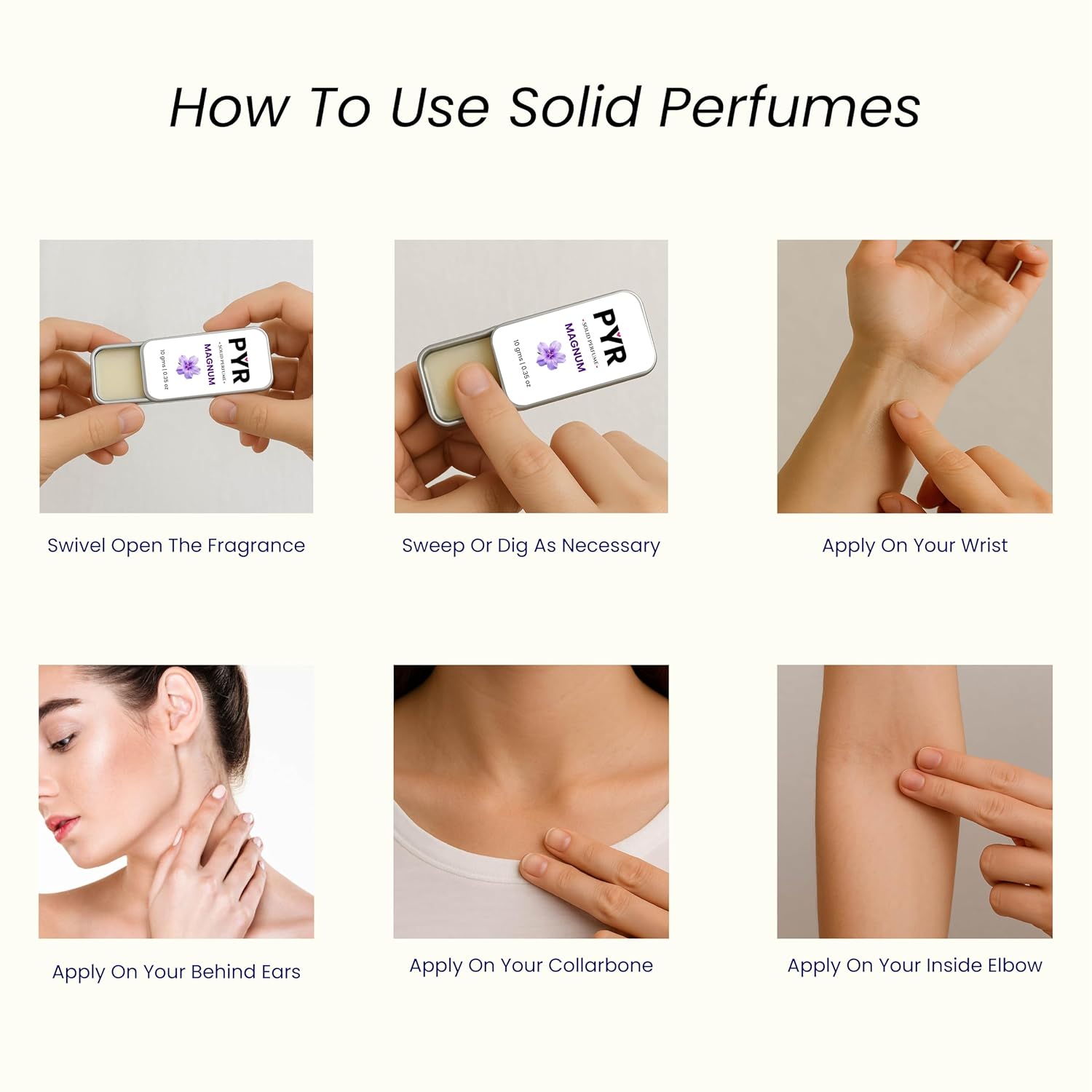 Cool Water Solid Perfume – Long-Lasting Fresh Aqua Scent, Portable Wax Stick for Men & Women, Travel-Friendly Natural Fragrance